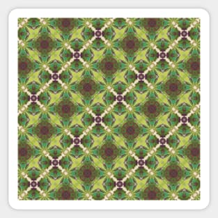 Green Tropical Looking Pattern - WelshDesignsTP003 Sticker